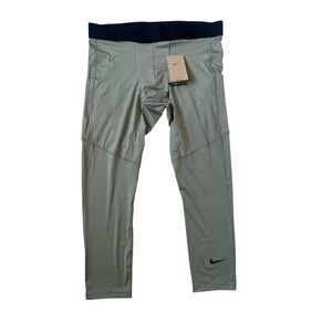 Nike Pro Dri-FIT Mens Training Tights Olive Green FB7950-320 XXL New